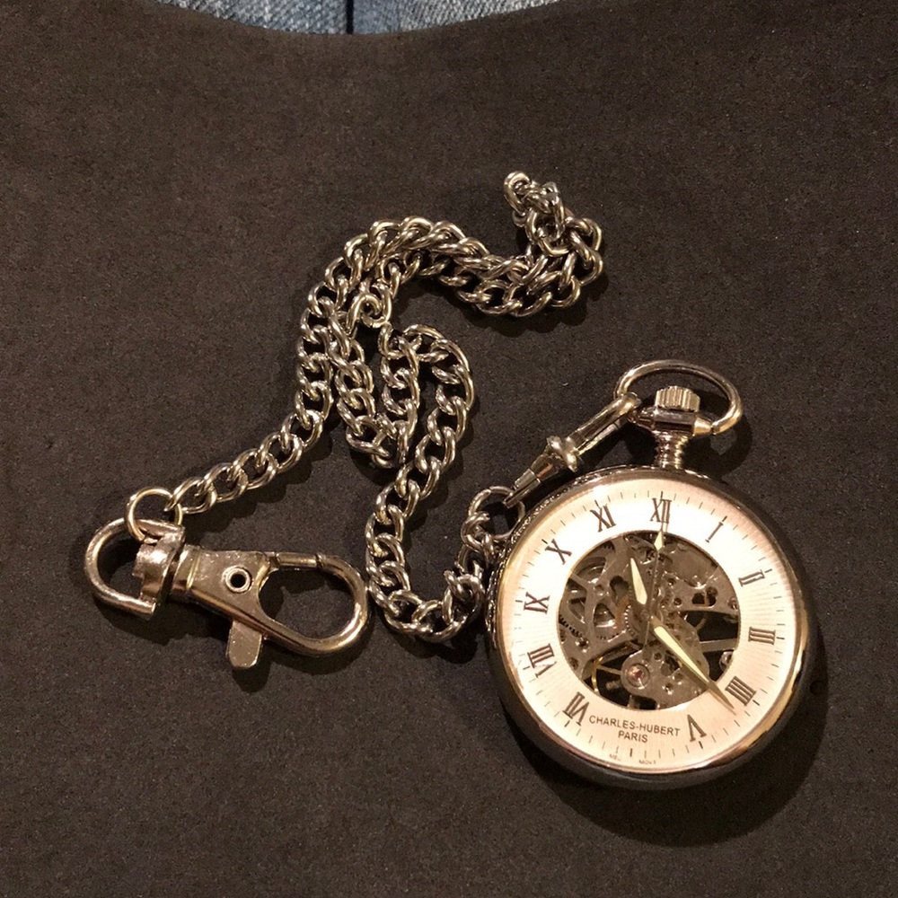 Charles-Hubert manual wind pocket watch